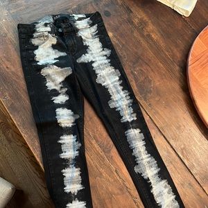 Sold design lab skinny jeans with tie dye